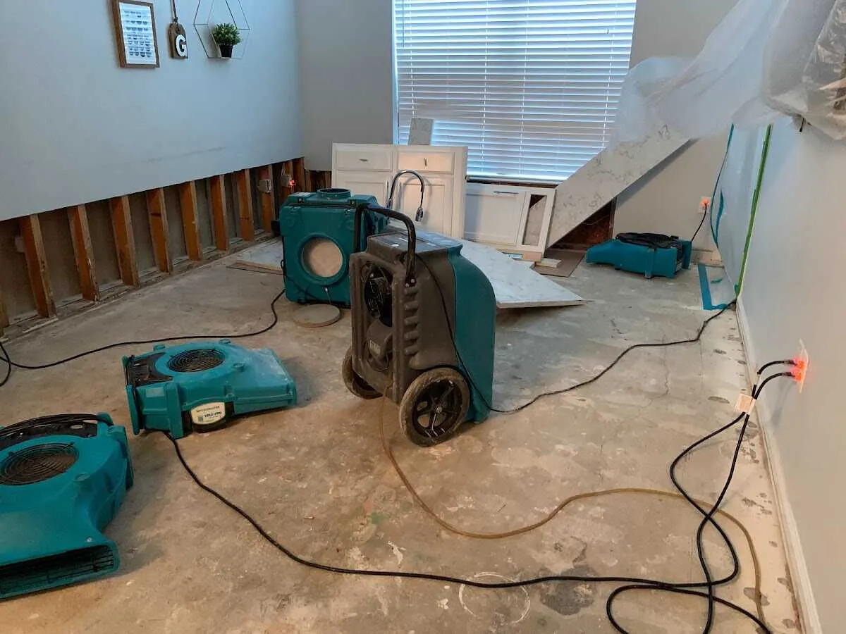 Dehumidifier in flood-cut room for Water Extraction & Removal in New Port Richey East